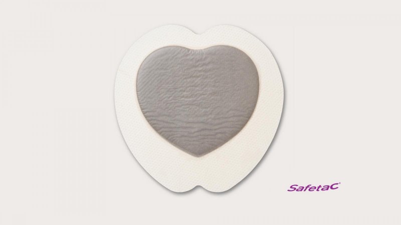 Mepilex Border Sacrum Ag, 23 x 23 cm, 5 ks - Samolepící absorpční krytí s technologií Safetac