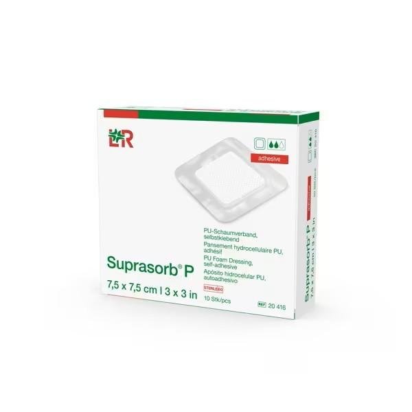 Suprasorb P - 5 x 5 cm - Sterilní polyuretanové nelepící krytí, 10ks