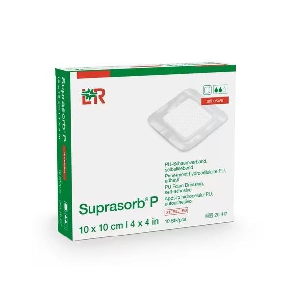 Suprasorb P - 10 x 10 cm - Sterilní polyuretanové nelepící krytí, 10ks