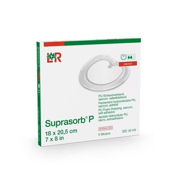 Suprasorb P - 18 x 20,5 cm - Sterilní Polyuretanové Sacrum