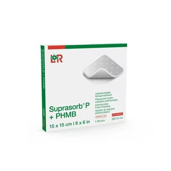 Suprasorb® P + PHMB Non Adhesive 15 x 15 cm - Antimikrobiální PU pěnové krytí