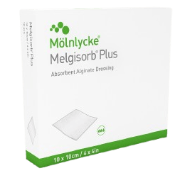 Melgisorb Plus - 3 x 45 cm - Absorpční alginátové krytí, do dutin, 5 ks