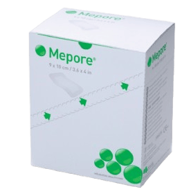 Mepore - 9 x 10 cm, 5 ks - Samolepící absorpční krytí, sterilní, hypoalergenní