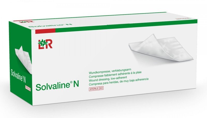 Kompresy Solvaline N Nesterilní - 20 x 30 cm - Kombinovaná savá, 25 ks