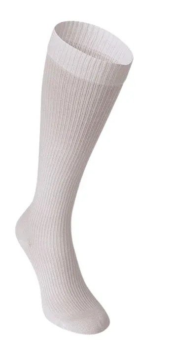 Lýtkové punčochy PHLEBO 360 COTTON TRAVEL II.KT - Velikost 1, barva bílá, délka normal, se špicí