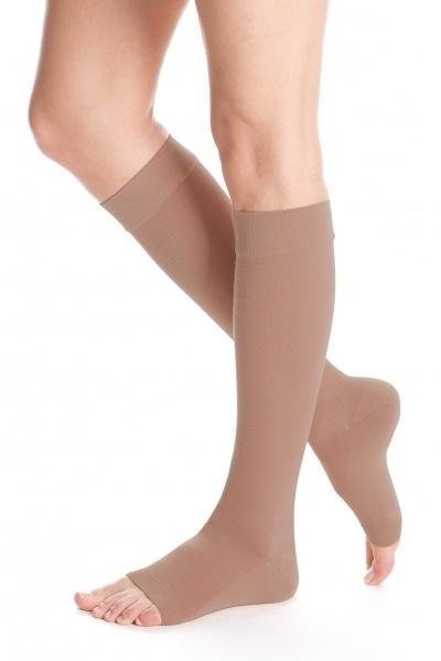 Lýtkové punčochy MAXIS COTTON (II.KT) - Velikost 4, barva bronz, délka krátká, bez špice