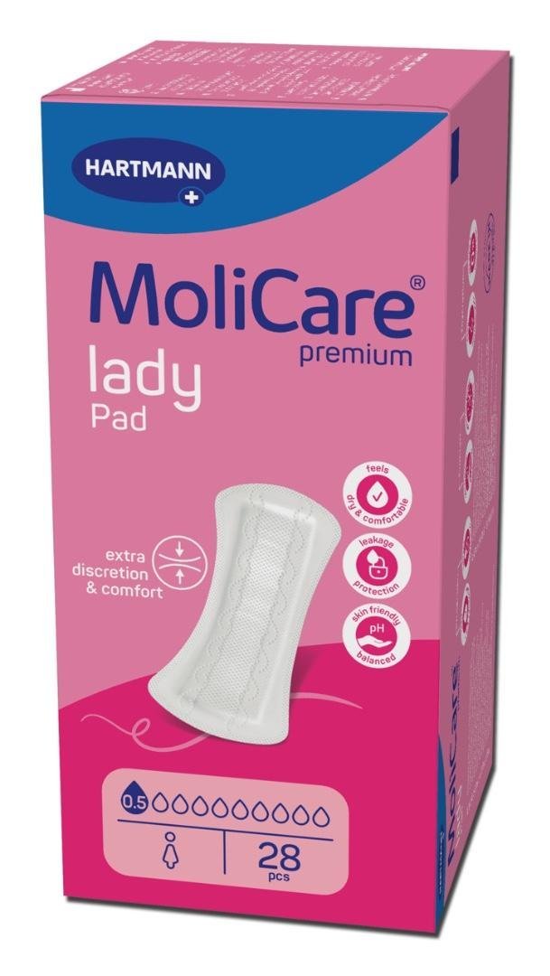 MoliCare Lady Pad 0,5 kapky - Vložky absorpční 28 ks
