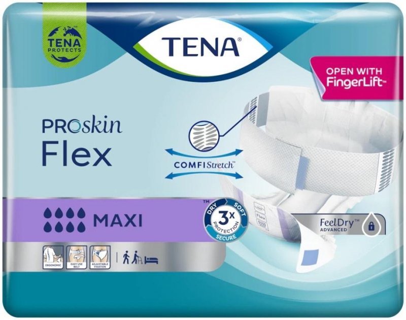 TENA Flex Maxi L - Kalhotky absorpční s pásem 22 ks